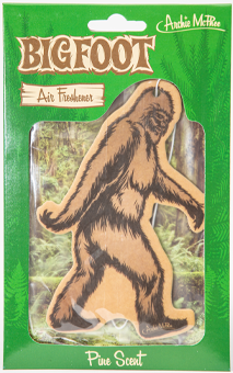 5" tall Bigfoot car Freshener, string for hanging included.