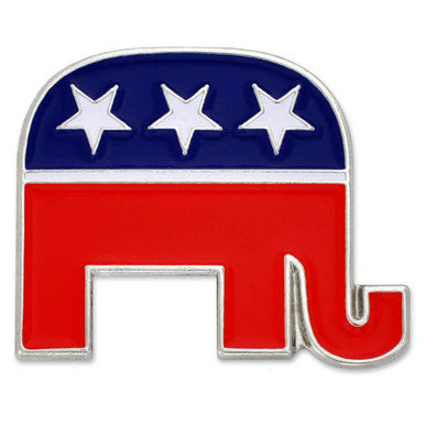 Republican Elephant Lapel Pin