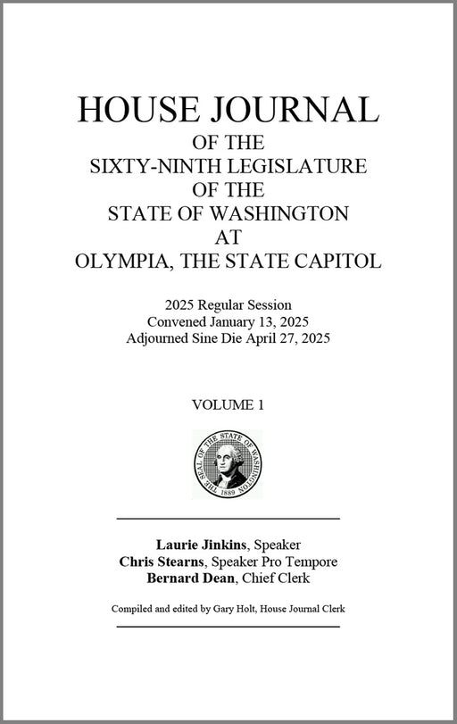 2025 Senate or House Journal