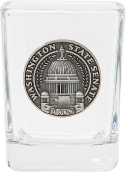 Square Shot Glass w/ Medallion