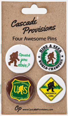 Sasquatch Pin 4 Pack