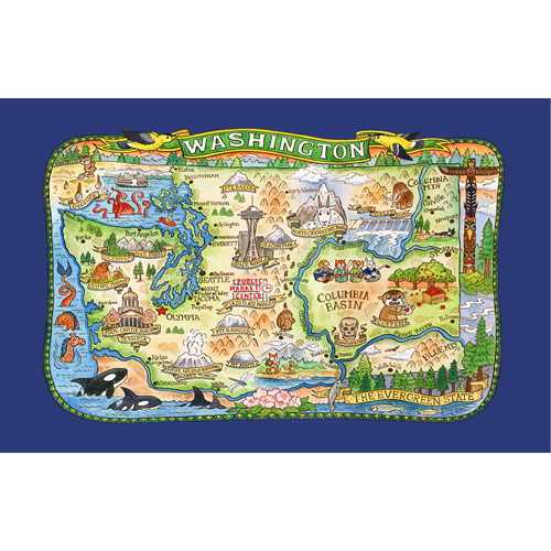 Washington State Tea Towel