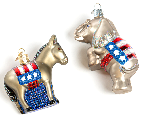 Republican & Democrat Ornaments