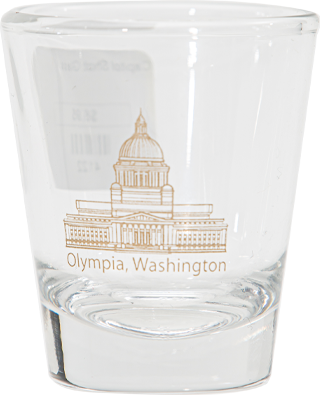 1.75oz tapered Capitol Shot Glass