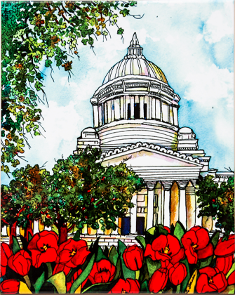 Capitol in Red