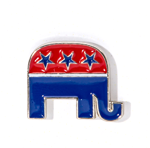 Republican Elephant Lapel Pin
