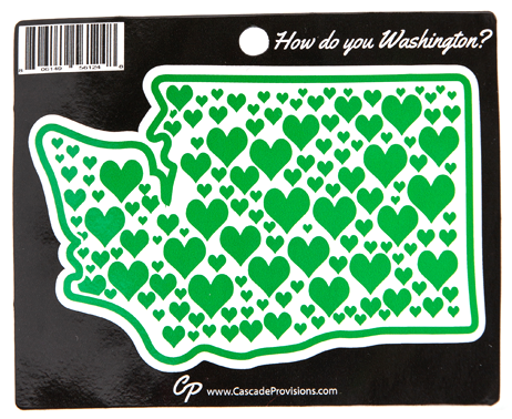 Washington Hearts Sticker