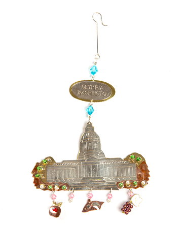 Metal Capitol Ornament