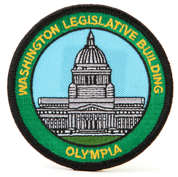 colorful 3", capitol patch, sew on